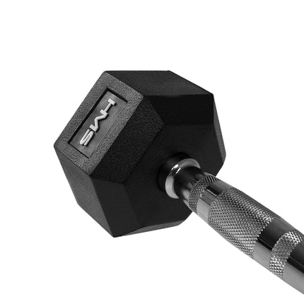 27,5 kg Hex-Hantel – Gummiert, Anti-Roll-Design