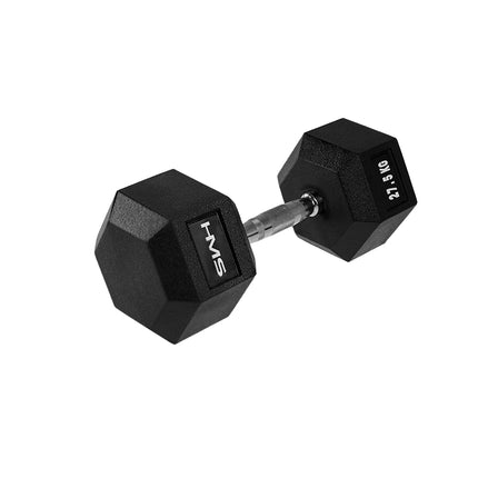 27,5 kg Hex-Hantel – Gummiert, Anti-Roll-Design