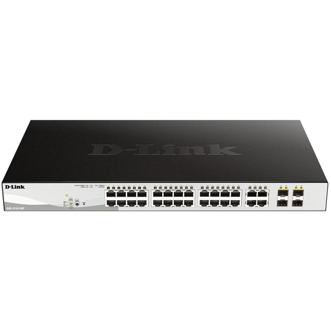 28portový gigabitový PoE managed switch