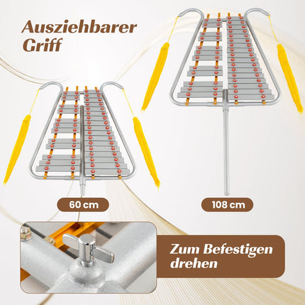 29-töniges Aluminium-Marsch-Glockenspiel mit verstellbarem Griff