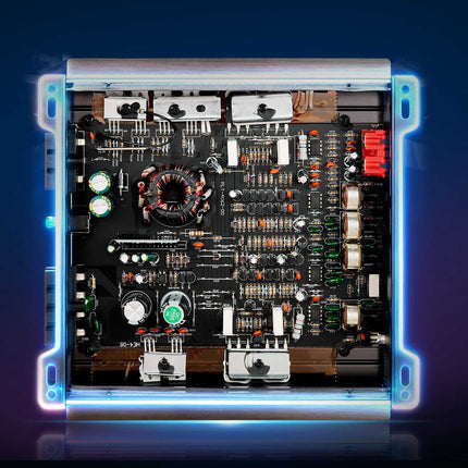 2-Channel Car Amplifier, Class AB, Bridgeable, 600W Max
