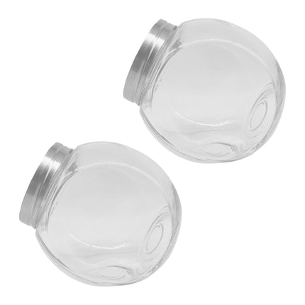 2 Glas-Vorratsdosen, je 2L, luftdichte Deckel