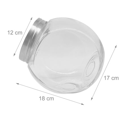 2 Glas-Vorratsdosen, je 2L, luftdichte Deckel
