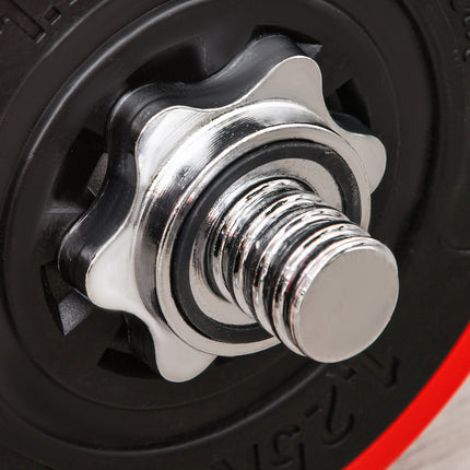 Adjustable 2-in-1 dumbbell set, 20/30 kg, steel & PP plastic