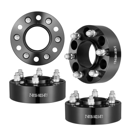 2 Inch Wheel Spacers Set Of 4, 6x5.3, 87.1mm