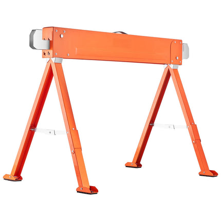 2-Pack Folding Sawhorses, All-Metal, 600 kg Capacity