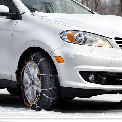 2-Pack Manganese Steel Snow Tire Chains, 225/70R15–245/45R18