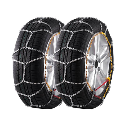 2-Pack Manganese Steel Snow Tire Chains, 225/70R15–245/45R18
