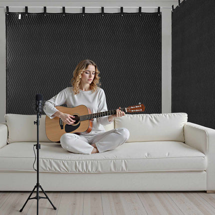 2-Pack Sound Dampening Blankets, 96 x 80 in, Grommets