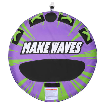 2-Person Towable Tube for Boating, 340 lb, Nylon Cover
