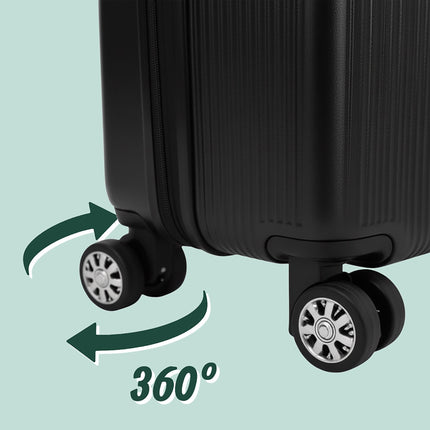 2-Piece Hard-Shell Luggage Set with 360 Wheels