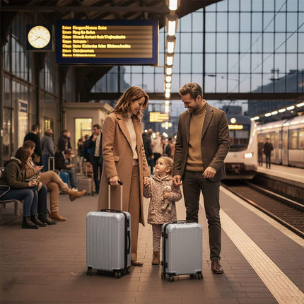 2-teiliges Hartschalenkoffer-Set mit 360°-Rollen