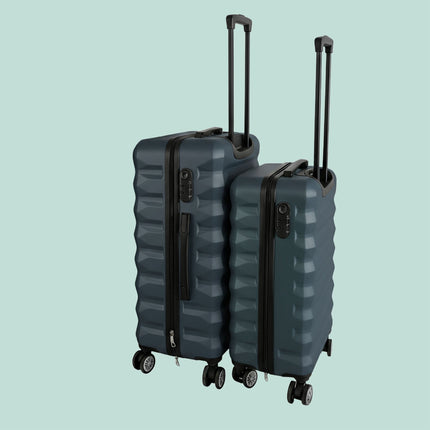 2-teiliges Hartschalen-Koffer-Set mit Rollen