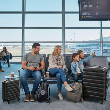 2-teiliges Hartschalenkoffer-Set mit Rollen