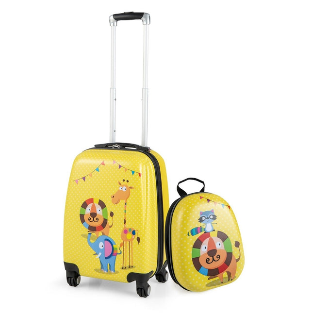 2-teiliges Kindergepäckset, Handgepäck und Rucksack-Set
