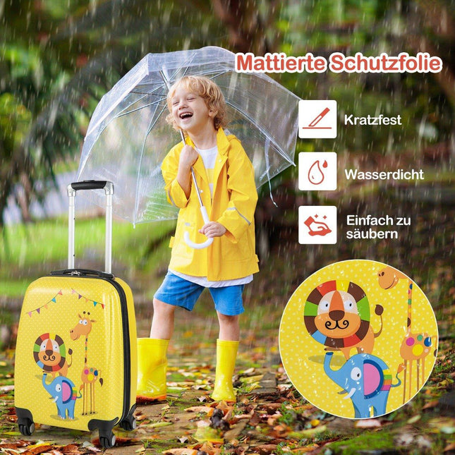2-teiliges Kindergepäckset, Handgepäck und Rucksack-Set
