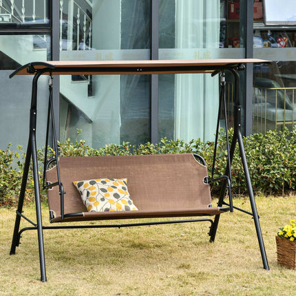 Outdoor 2-Sitzer-Schaukelstuhl, UV-beständig, winkelverstellbar