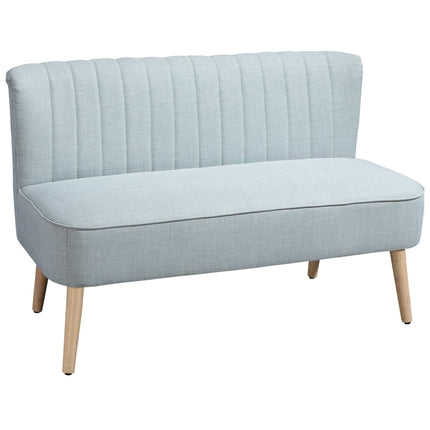 2-Sitzer-Sofa, Hellgrün, Leinenbezug, 220 kg