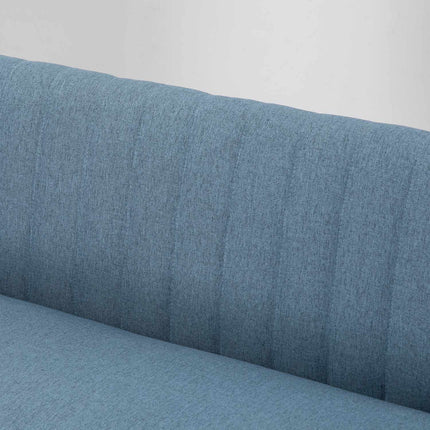 2-Sitzer Linne Loveseat, Holzbeine, blau, 150 kg Tragfähigkeit