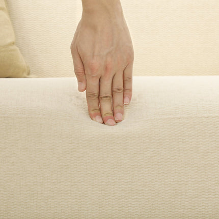 Kleines Samtsofa, Holzbeine, creme, 2-Sitzer für Wohnzimmer