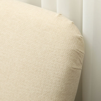 Kleines Samtsofa, Holzbeine, creme, 2-Sitzer für Wohnzimmer