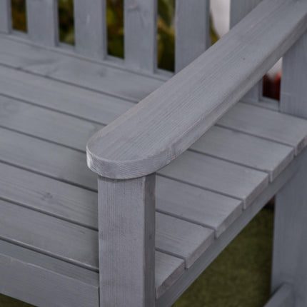 2-Seater Wooden Garden Bench, Weatherproof, 240kg Capacity