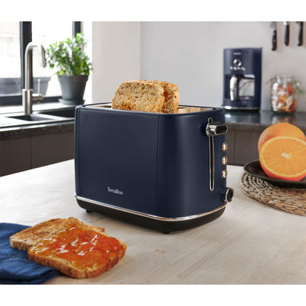2-Schlitz-Toaster, 1050 W, 6 Bräunungsstufen, Blau