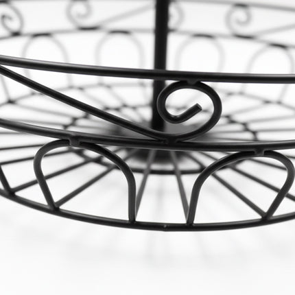 2-Tier Round Fruit Bowl – Open Lattice Design