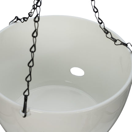 2 hanging baskets with water containers - L