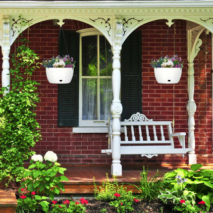 2 hanging baskets with water containers - XL