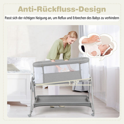 2-in-1 Babybett und Stubenwagen mit verstellbaren Höhen
