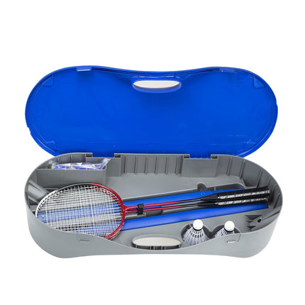 2-in-1 Badminton & Tennis Net Set with Rackets