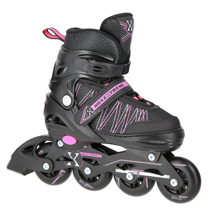 2-in-1 Black/Pink Inline & Ice Skates, Size M (35-38)