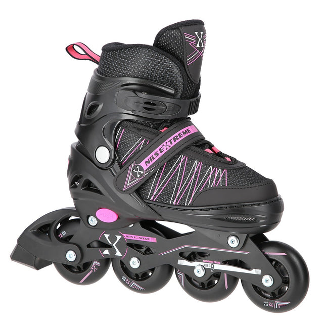 2-in-1 Inlineskates und Schlittschuhe in Schwarz/Pink, Größe M (35-38)