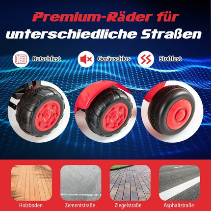2 in 1 Kinder Elektrotraktor mit Anhänger &amp; Fernbedienung Elektrisches Spielzeugauto-Rot