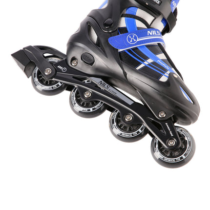 2-in-1 Dark Blue Inline & Hockey Ice Skates, Size S (31-34)