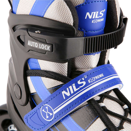 2-in-1 Dark Blue Inline & Hockey Ice Skates, Size S (31-34)