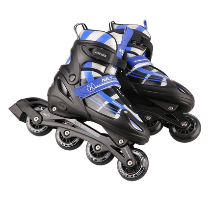 2-in-1 Dark Blue Inline & Hockey Ice Skates, Size S (31-34)