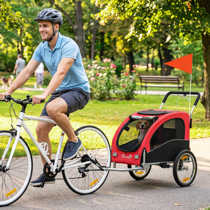 2-in-1 Hundeanhänger mit Joggerfunktion, faltbar, bis 20 kg