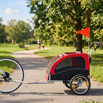 2-in-1 Hundeanhänger mit Joggerfunktion, faltbar, bis 20 kg