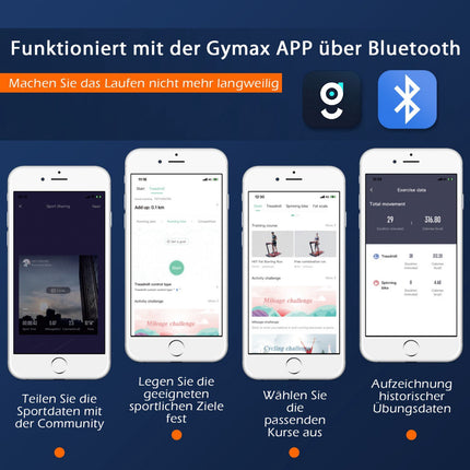 2-in-1 Klappbares Laufband mit LED-Display und Fernbedienung
