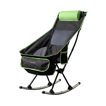 2-in-1 faltender Camping-Schaukelstuhl mit Tasche & Kissen