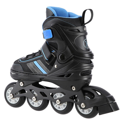2-in-1 Inline & Ice Skates, Black/Blue, Size L (34-38)