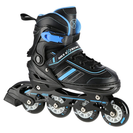 2-in-1 Inline & Ice Skates, Black/Blue, Size L (34-38)