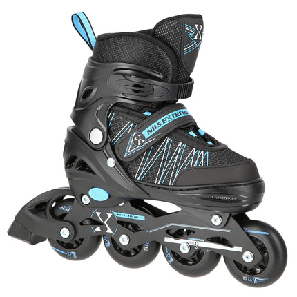 2-in-1 Inline & Ice Skates, Black/Blue, Size L (39-42)