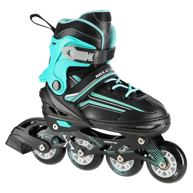 2-in-1 Inliner & Schlittschuhe, Schwarz/Blau, Größe S (29-33)