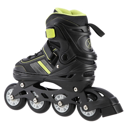 2-in-1 Inline & Ice Skates, Black/Lime, Size L (39-43)