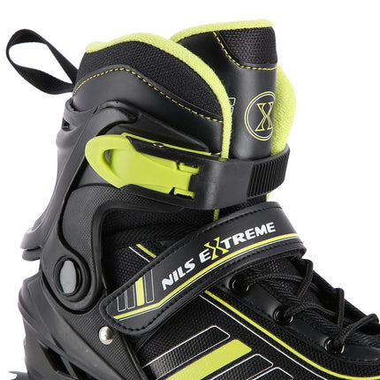 2-in-1 Inline & Ice Skates, Black/Lime, Size L (39-43)