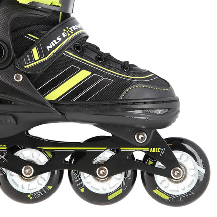 2-in-1 Inline & Ice Skates, Black/Lime, Size L (39-43)
