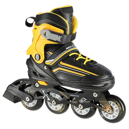 2-in-1 Inline & Ice Skates, Black/Orange, Size L (39-43)